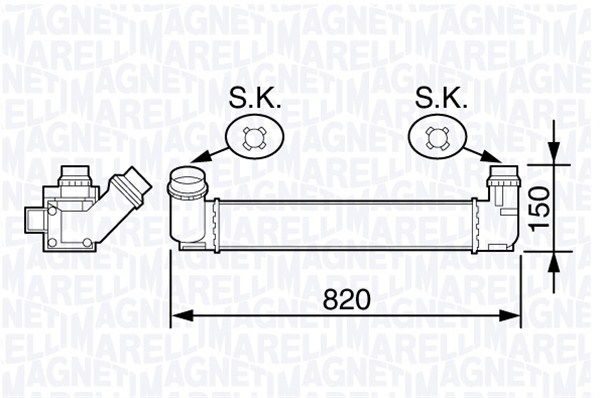 MAGNETI MARELLI Välijäähdytin 351319203590